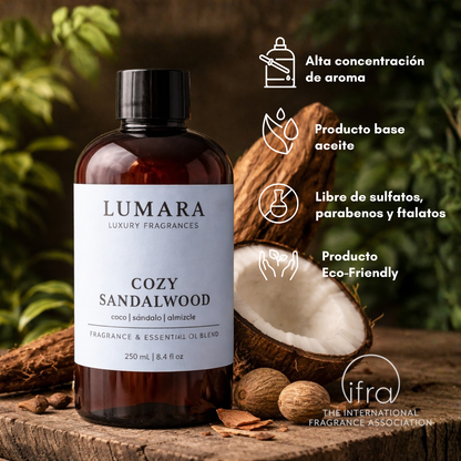 Cozy Sandalwood Fragrance Oil- Inspirado en Coconut & Sandalwood